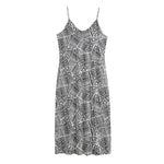 Ancient Aztec Tribal Pattern Print Jersey Midi Cami Dress