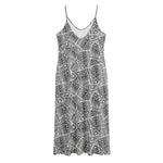 Ancient Aztec Tribal Pattern Print Jersey Midi Cami Dress