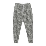 Ancient Aztec Tribal Pattern Print Jogger Pants