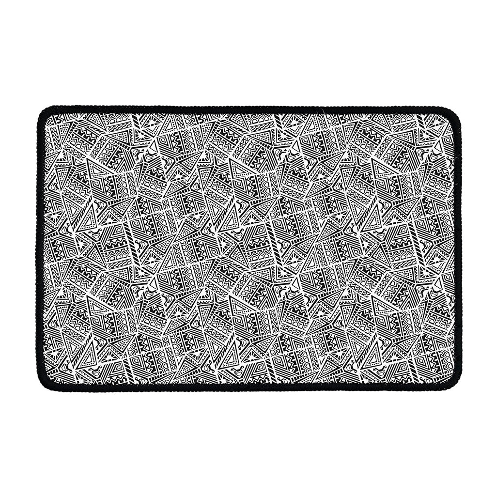 Ancient Aztec Tribal Pattern Print Kitchen Mat