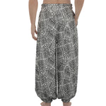 Ancient Aztec Tribal Pattern Print Lantern Pants