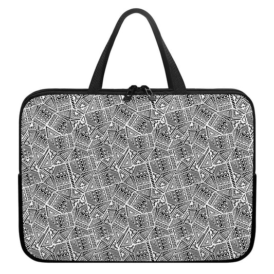Ancient Aztec Tribal Pattern Print Laptop Sleeve With Handle