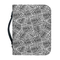 Ancient Aztec Tribal Pattern Print Leather Bible Cover