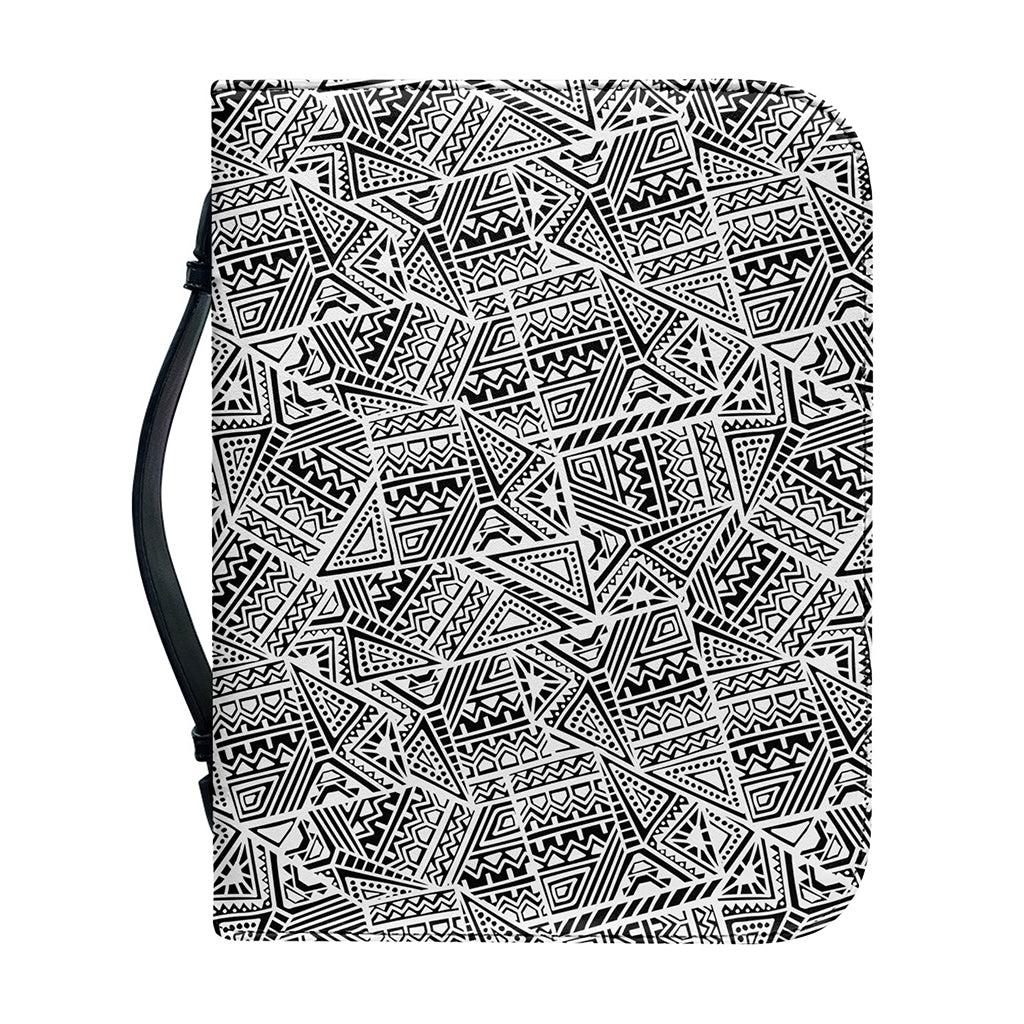 Ancient Aztec Tribal Pattern Print Leather Bible Cover