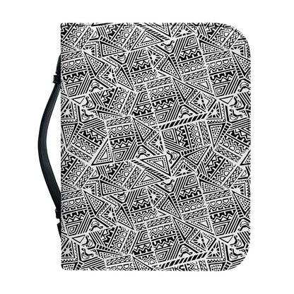 Ancient Aztec Tribal Pattern Print Leather Bible Cover