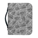 Ancient Aztec Tribal Pattern Print Leather Bible Cover