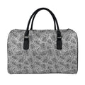 Ancient Aztec Tribal Pattern Print Leather Duffel Bag
