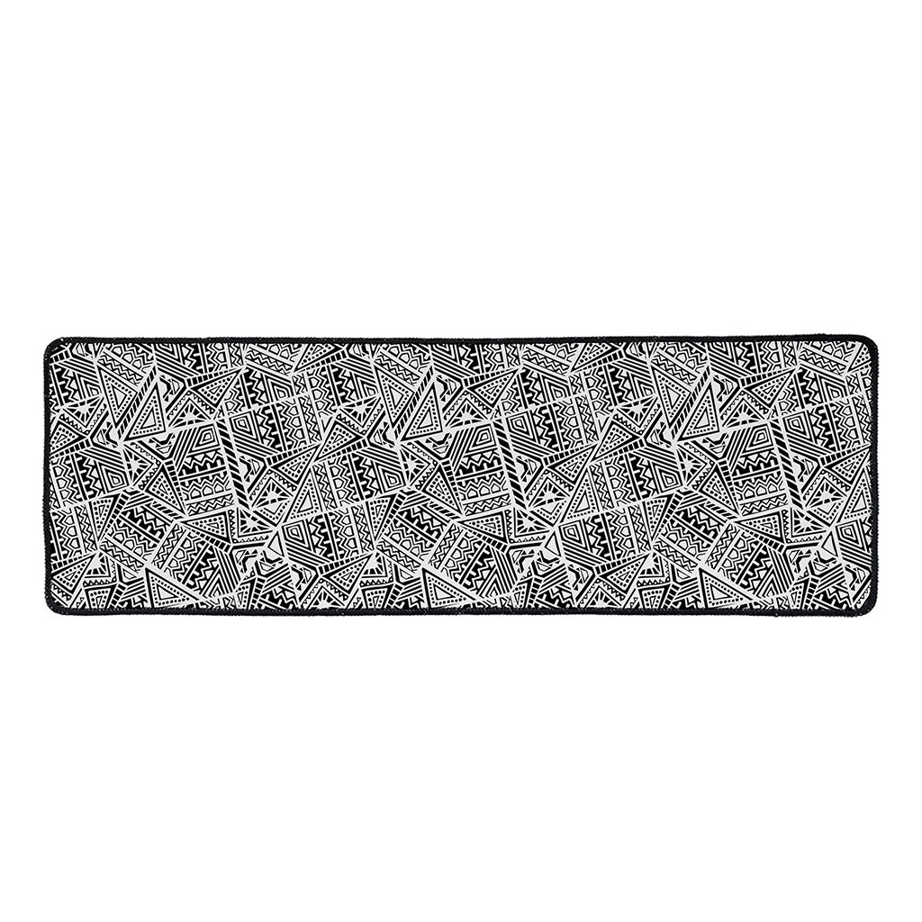 Ancient Aztec Tribal Pattern Print Long Kitchen Mat