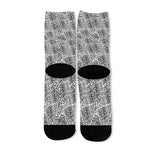 Ancient Aztec Tribal Pattern Print Long Socks