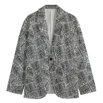 Ancient Aztec Tribal Pattern Print Men's Blazer