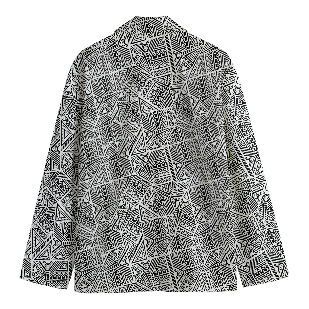 Ancient Aztec Tribal Pattern Print Men's Blazer
