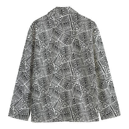 Ancient Aztec Tribal Pattern Print Men's Blazer