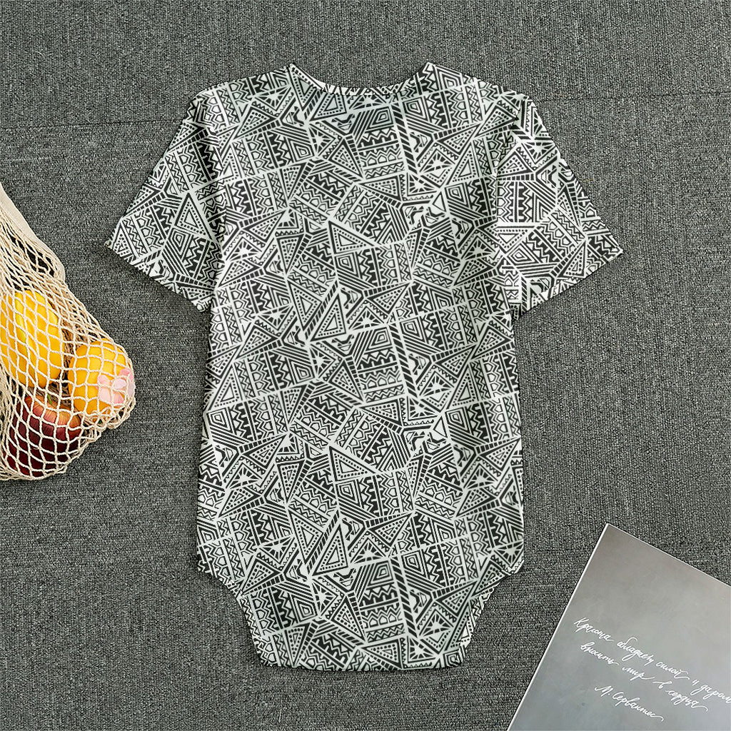 Ancient Aztec Tribal Pattern Print Men's Bodysuit
