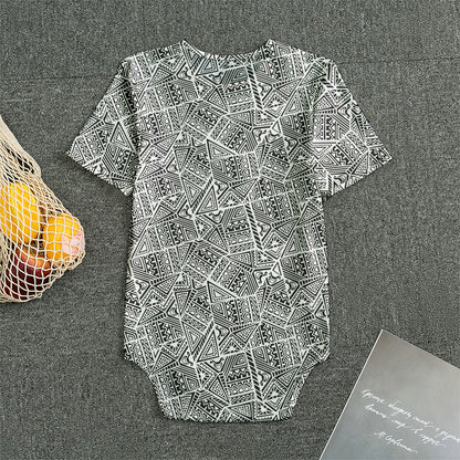 Ancient Aztec Tribal Pattern Print Men's Bodysuit