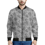 Ancient Aztec Tribal Pattern Print Men's Bomber Jacket