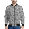 Ancient Aztec Tribal Pattern Print Men's Bomber Jacket