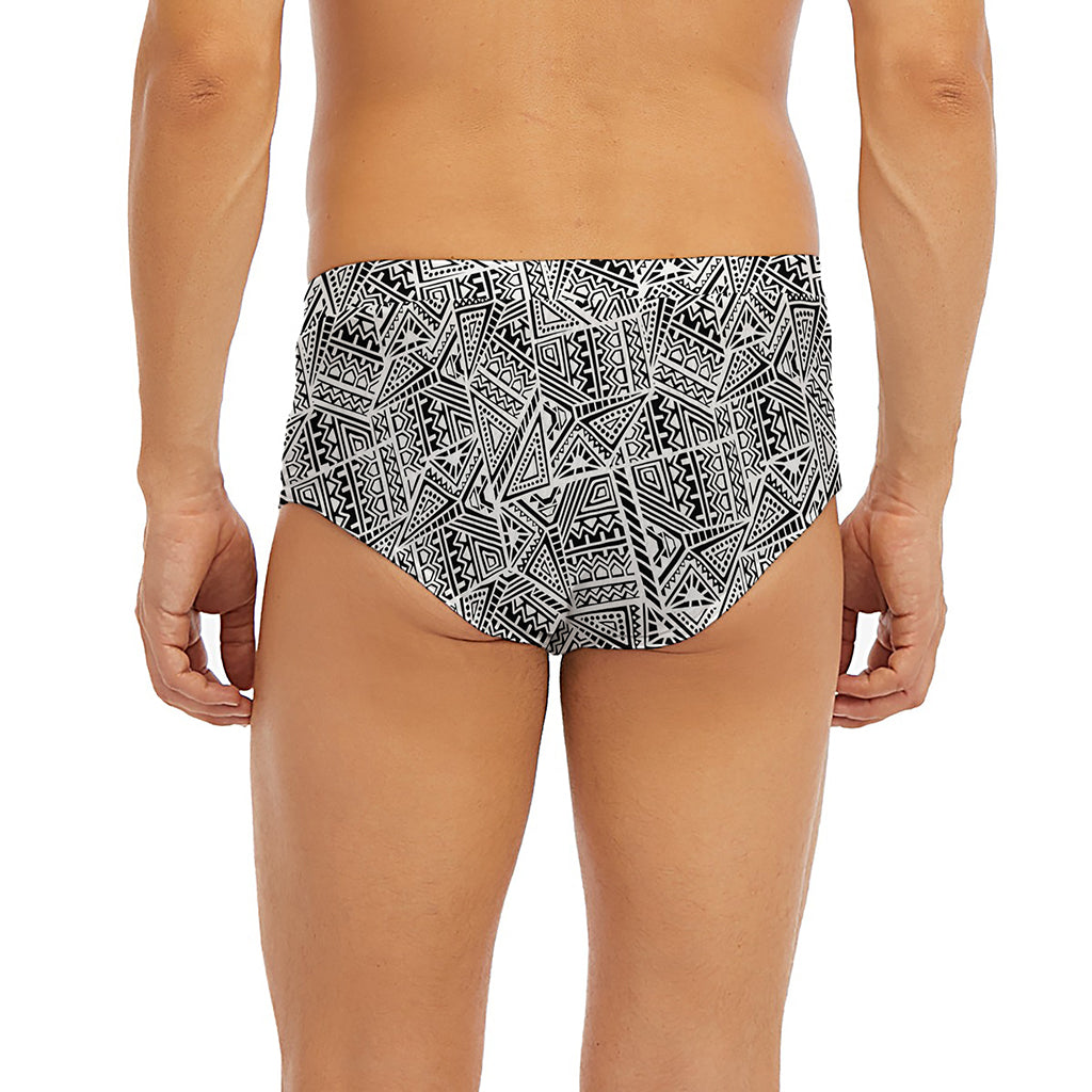 Ancient Aztec Tribal Pattern Print Men's Briefs