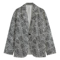 Ancient Aztec Tribal Pattern Print Men's Cotton Blazer