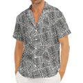 Ancient Aztec Tribal Pattern Print Men's Deep V-Neck Shirt