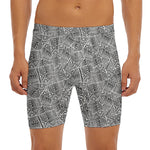 Ancient Aztec Tribal Pattern Print Men's Long Boxer Briefs