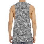 Ancient Aztec Tribal Pattern Print Men's Muscle Tank Top
