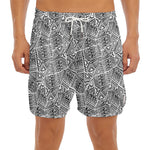 Ancient Aztec Tribal Pattern Print Men's Split Running Shorts