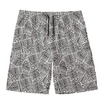 Ancient Aztec Tribal Pattern Print Men's Swim Trunks