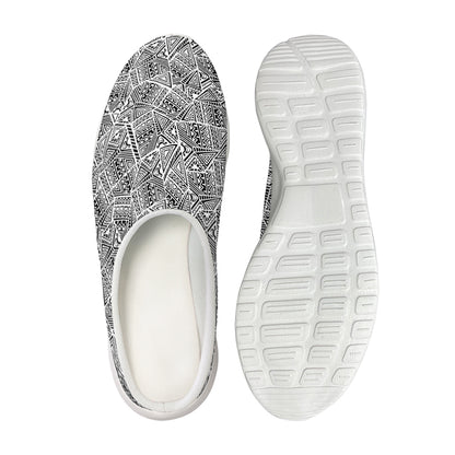 Ancient Aztec Tribal Pattern Print Mesh Casual Shoes