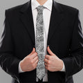 Ancient Aztec Tribal Pattern Print Necktie