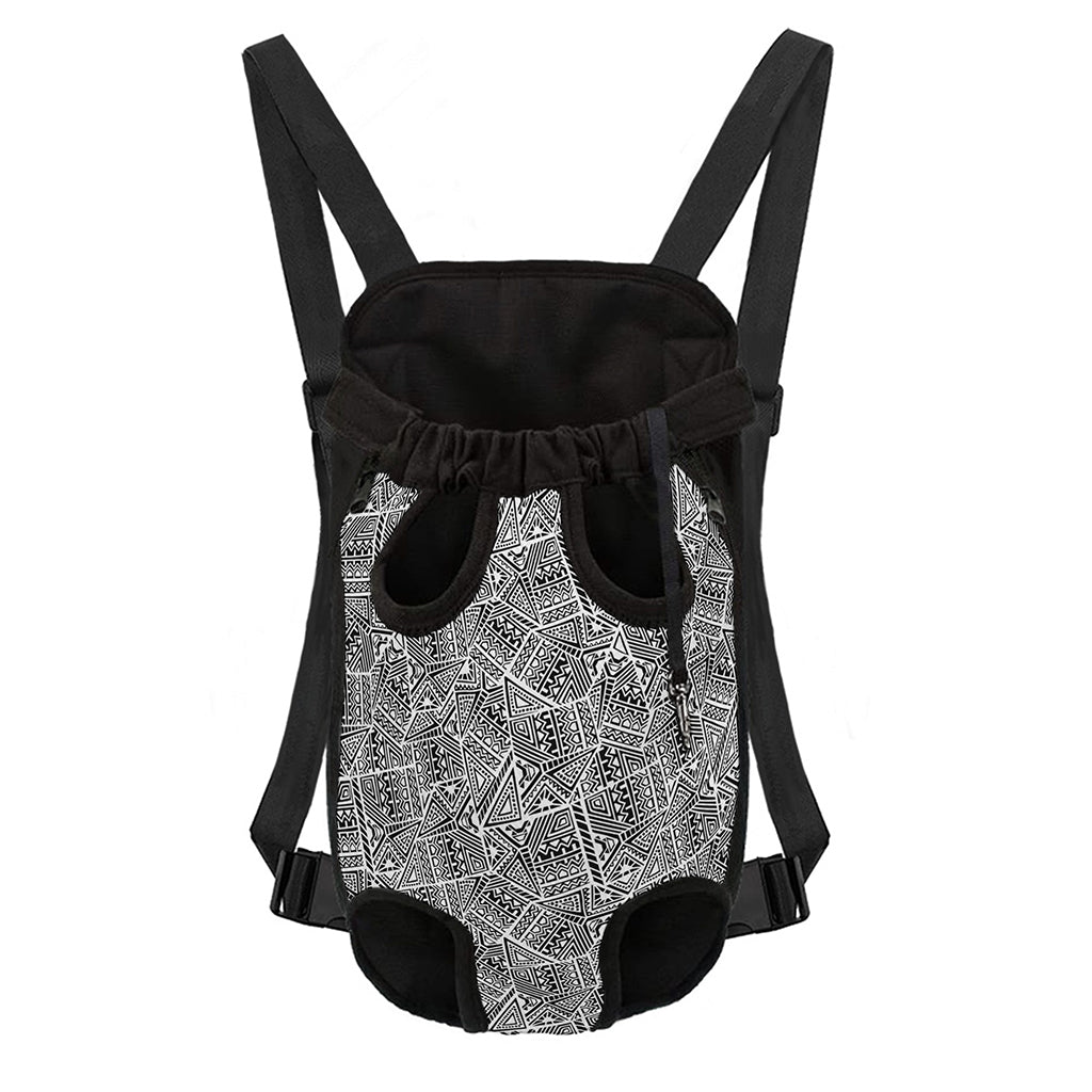 Ancient Aztec Tribal Pattern Print Pet Carrier Backpack