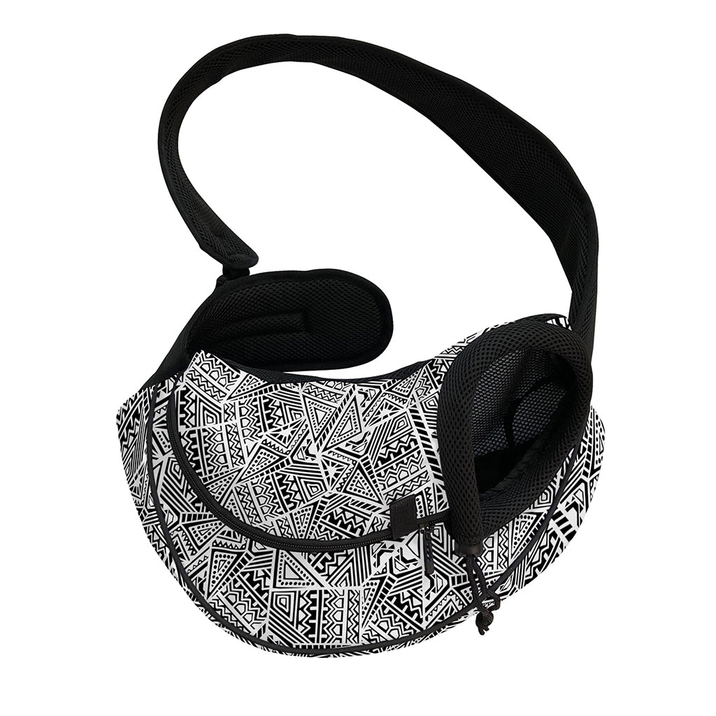 Ancient Aztec Tribal Pattern Print Pet Sling Carrier