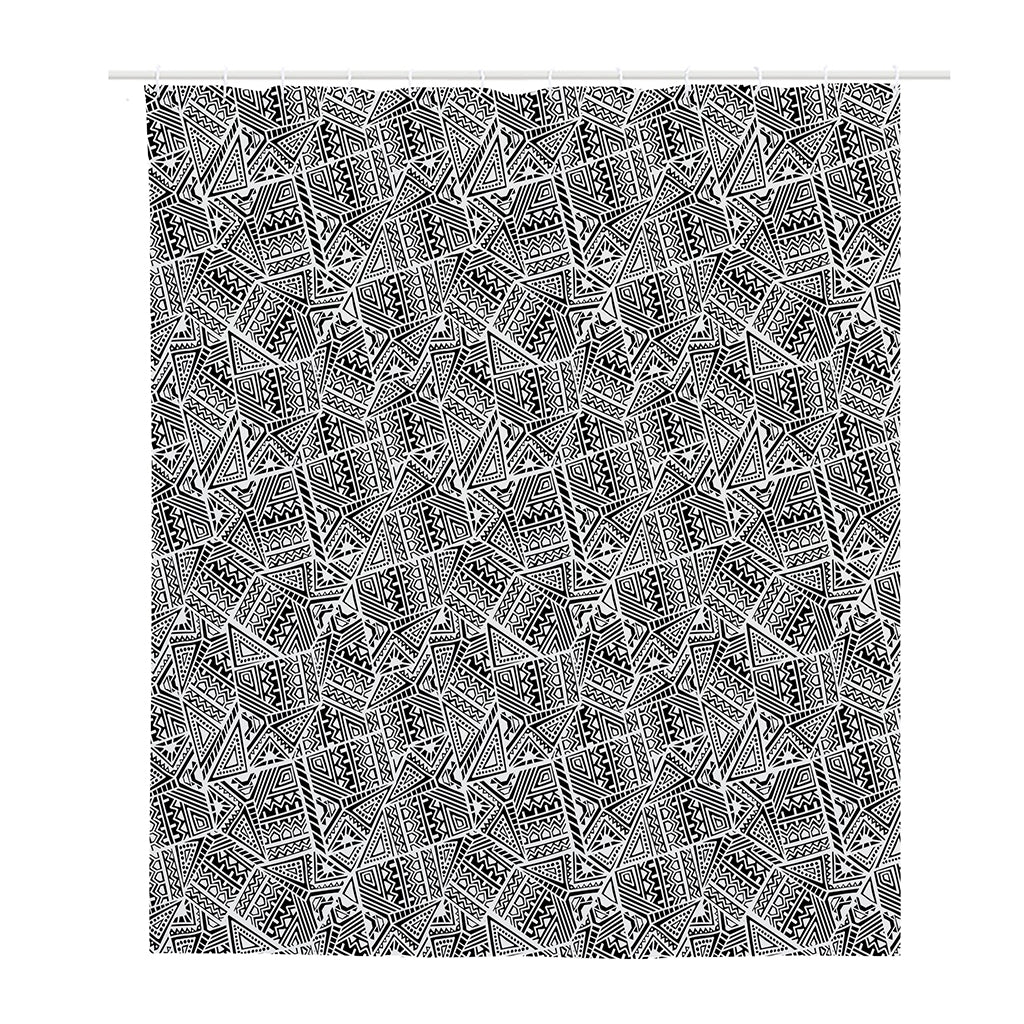 Ancient Aztec Tribal Pattern Print Polyester Shower Curtain