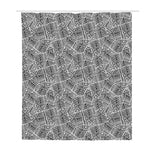 Ancient Aztec Tribal Pattern Print Polyester Shower Curtain
