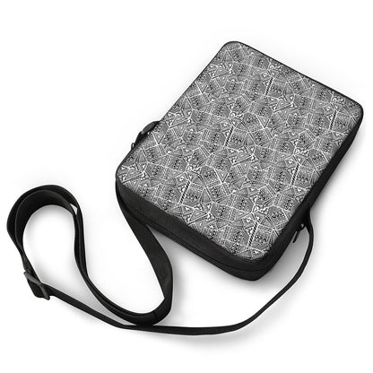 Ancient Aztec Tribal Pattern Print Rectangular Crossbody Bag