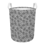 Ancient Aztec Tribal Pattern Print Round Laundry Basket