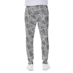 Ancient Aztec Tribal Pattern Print Scuba Joggers