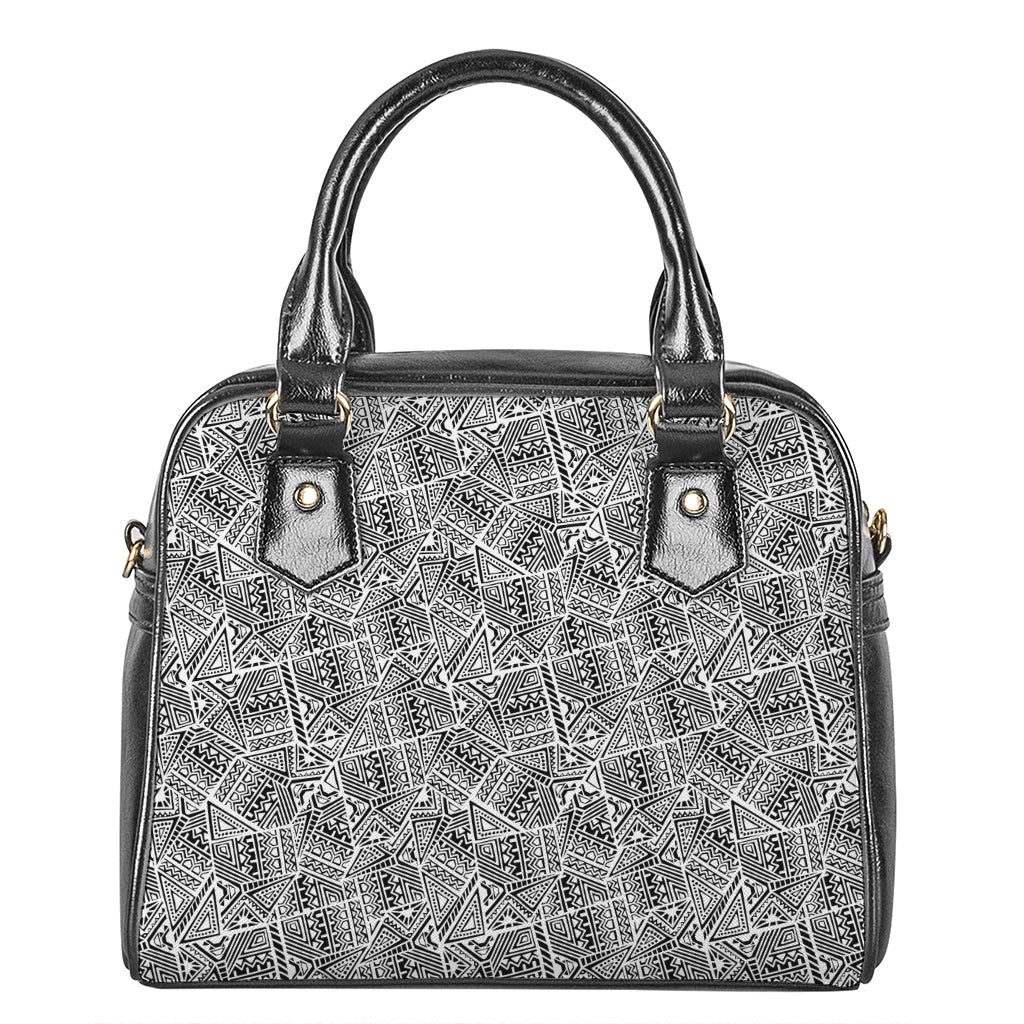 Ancient Aztec Tribal Pattern Print Shoulder Handbag