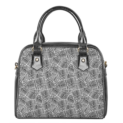 Ancient Aztec Tribal Pattern Print Shoulder Handbag