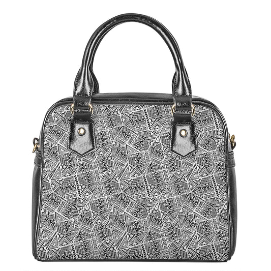 Ancient Aztec Tribal Pattern Print Shoulder Handbag