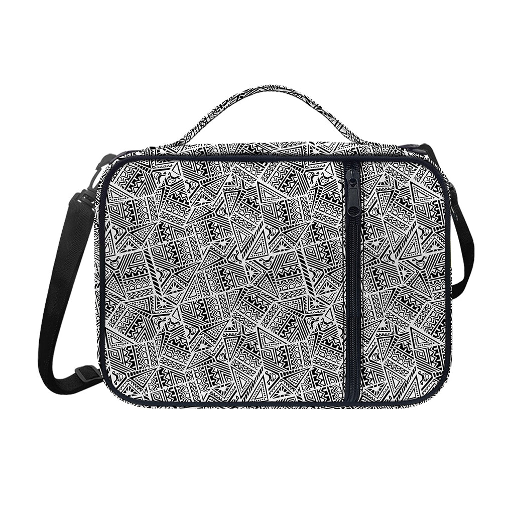 Ancient Aztec Tribal Pattern Print Shoulder Strap Bible Bag