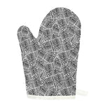 Ancient Aztec Tribal Pattern Print Single Oven Mitt