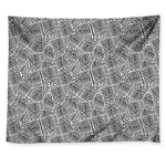 Ancient Aztec Tribal Pattern Print Tapestry