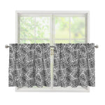 Ancient Aztec Tribal Pattern Print Tier Curtains
