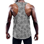 Ancient Aztec Tribal Pattern Print Training Tank Top