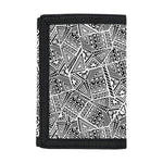 Ancient Aztec Tribal Pattern Print Trifold Wallet