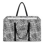 Ancient Aztec Tribal Pattern Print Utility Tote Bag