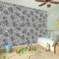 Ancient Aztec Tribal Pattern Print Wall Sticker