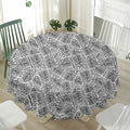 Ancient Aztec Tribal Pattern Print Waterproof Round Tablecloth