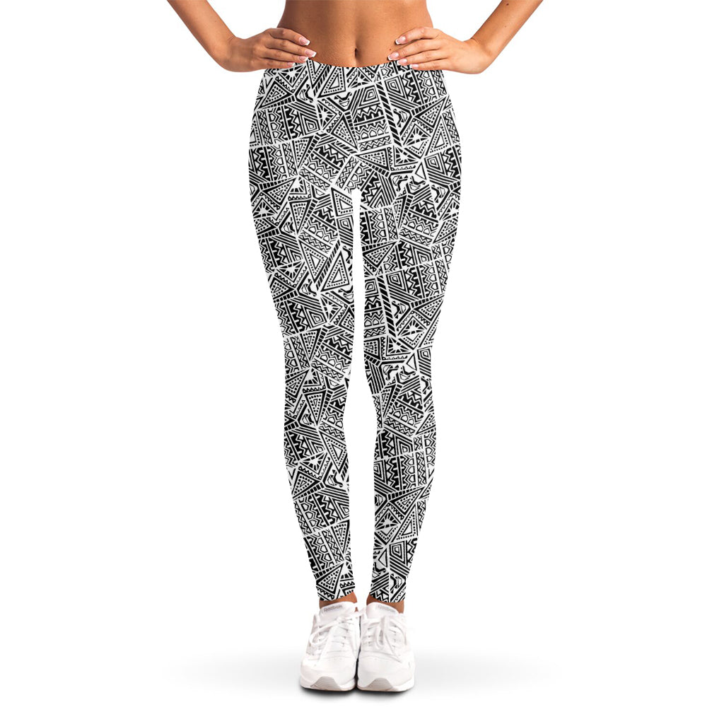 Ancient Aztec Tribal Pattern Print Women's Leggings