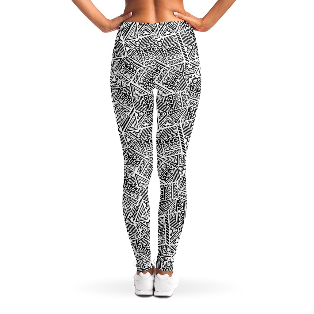 Ancient Aztec Tribal Pattern Print Women's Leggings